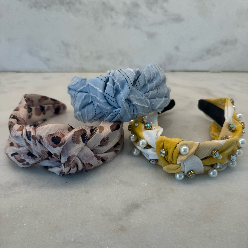 Set of 3 Knotted Headbands